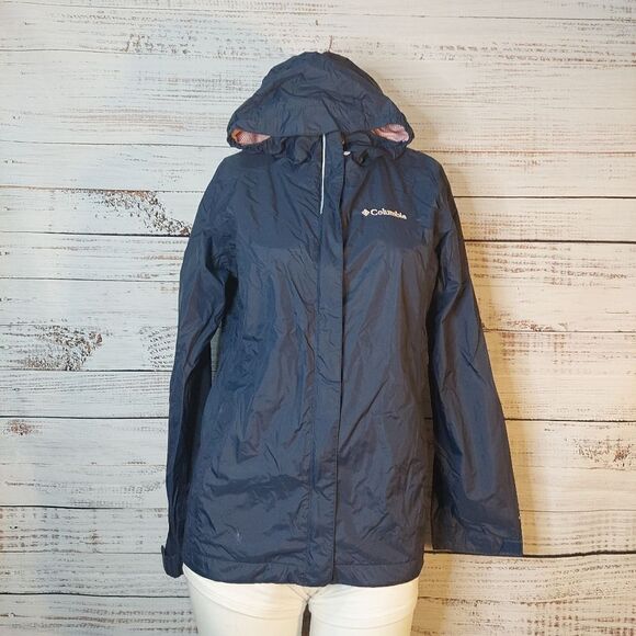 Girls Youth 14/16 Columbia Sportswear Omni-Tech Hoddie Windbreaker - Picture 1 of 15